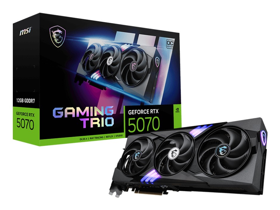 Vga Msi Rtx 5070 Gaming Trio Oc 12G 12Gb Gddr7 256Bit 1H/3Dp