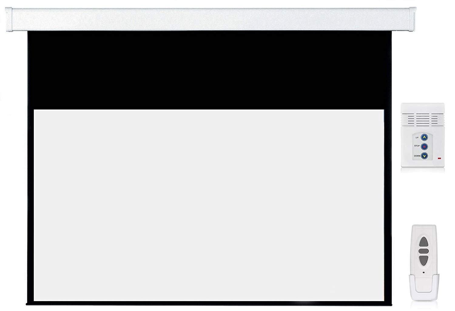 Napofix E 169-3080 Motorizzato Per Schermo Proiettore, 300 X 168 Cm, Colore: Bianco-image