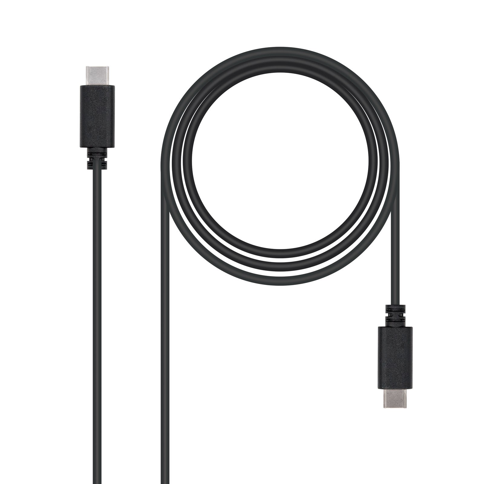 Nanocable USB 2.0 1m cavo USB USB C Nero