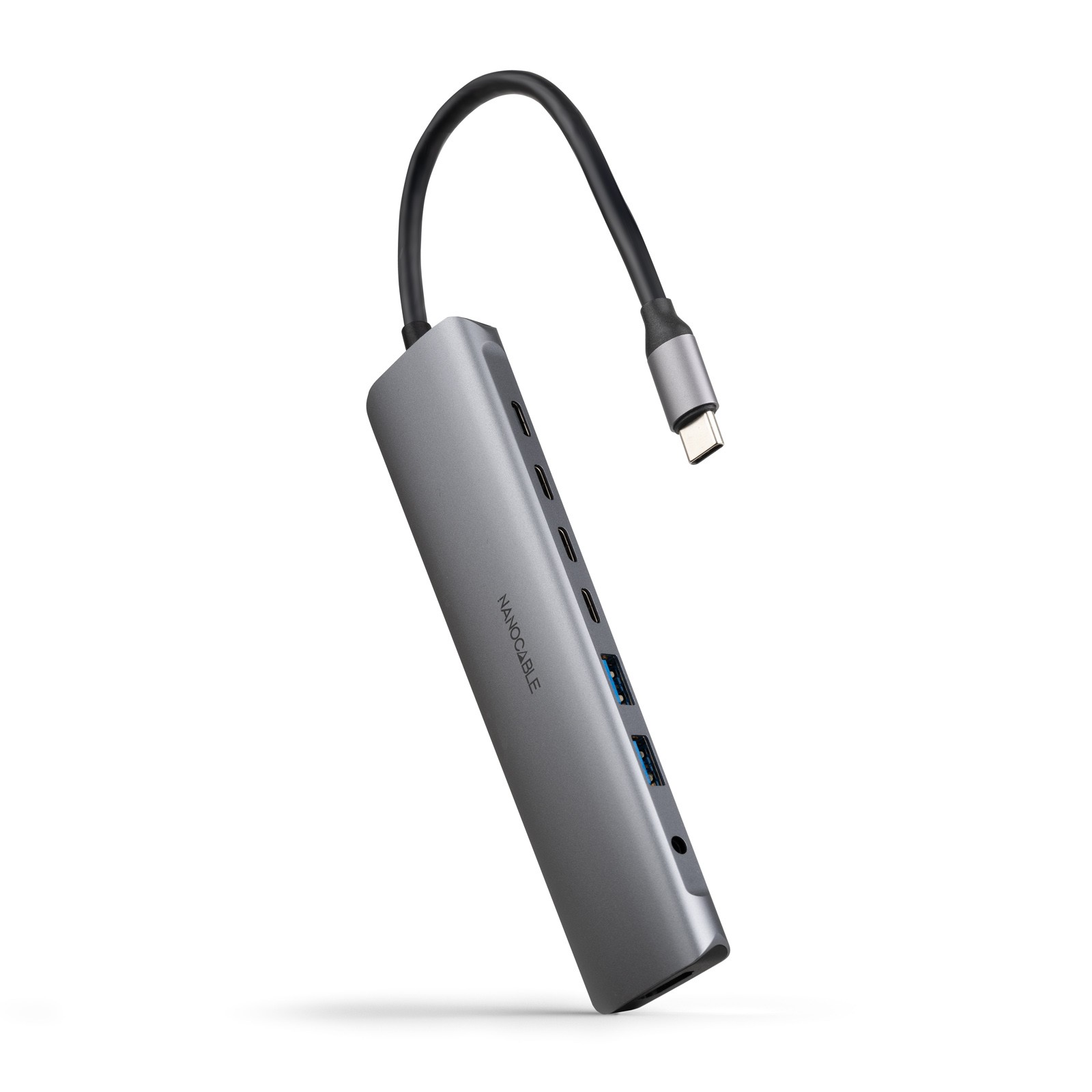 Nanocable 10.16.4608 replicatore di porte e docking station per laptop Cablato USB 3.2 Gen 1 (3.1 Gen 1) Type-C Grigio