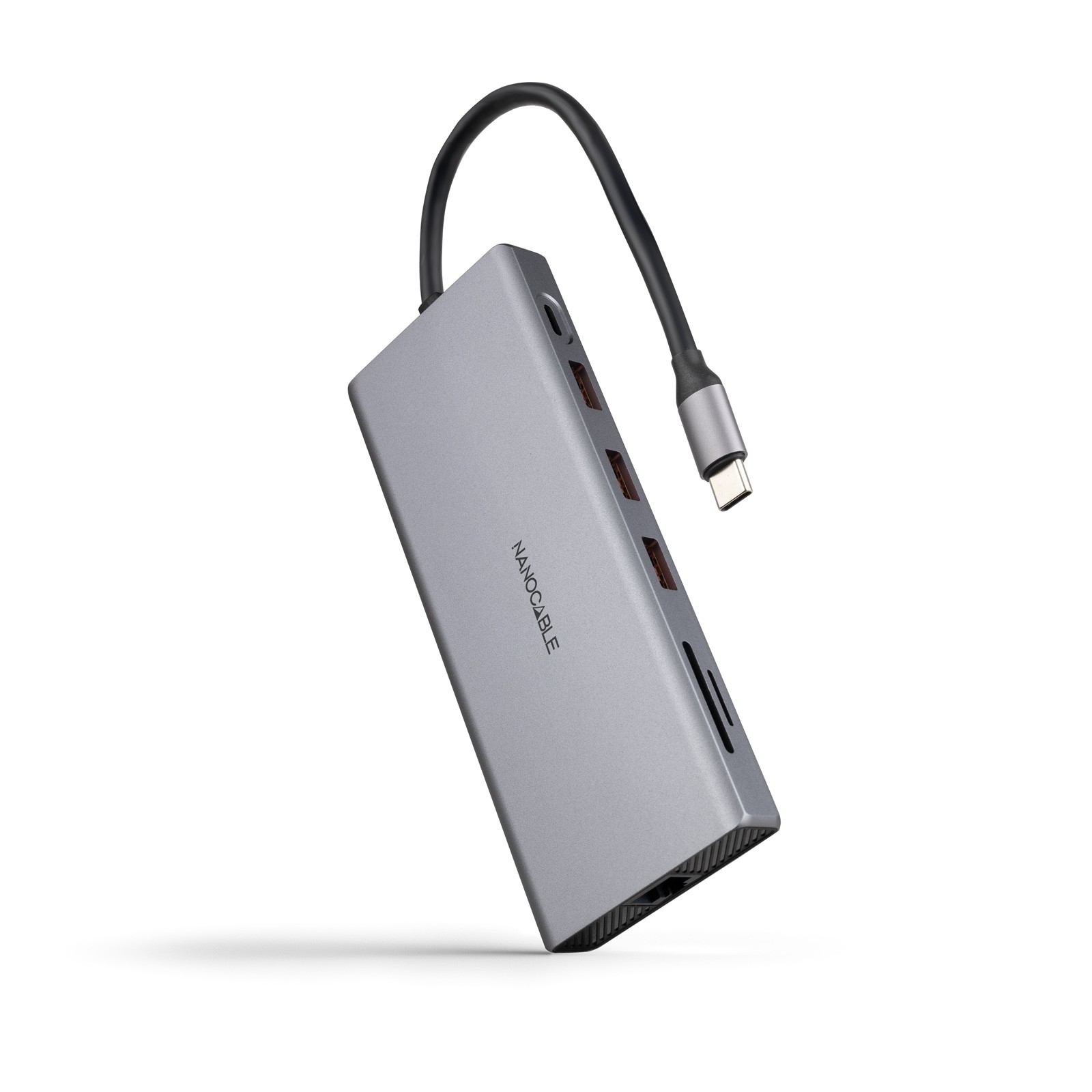 Nanocable 10.16.4612 replicatore di porte e docking station per laptop Cablato USB 3.2 Gen 1 (3.1 Gen 1) Type-C Grigio