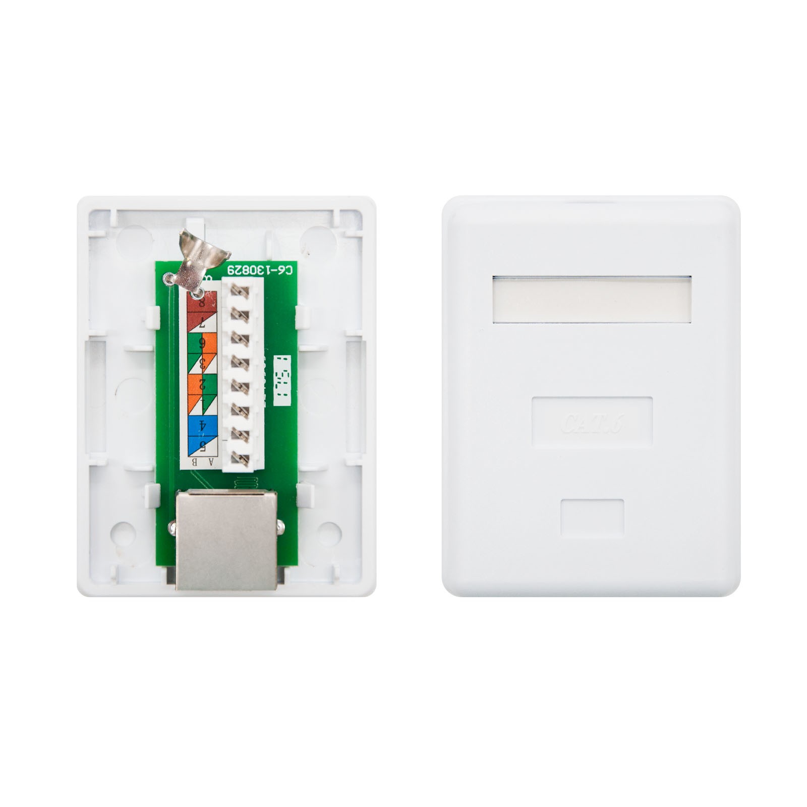 Nanocable 10.21.1601 presa energia RJ-45 Bianco