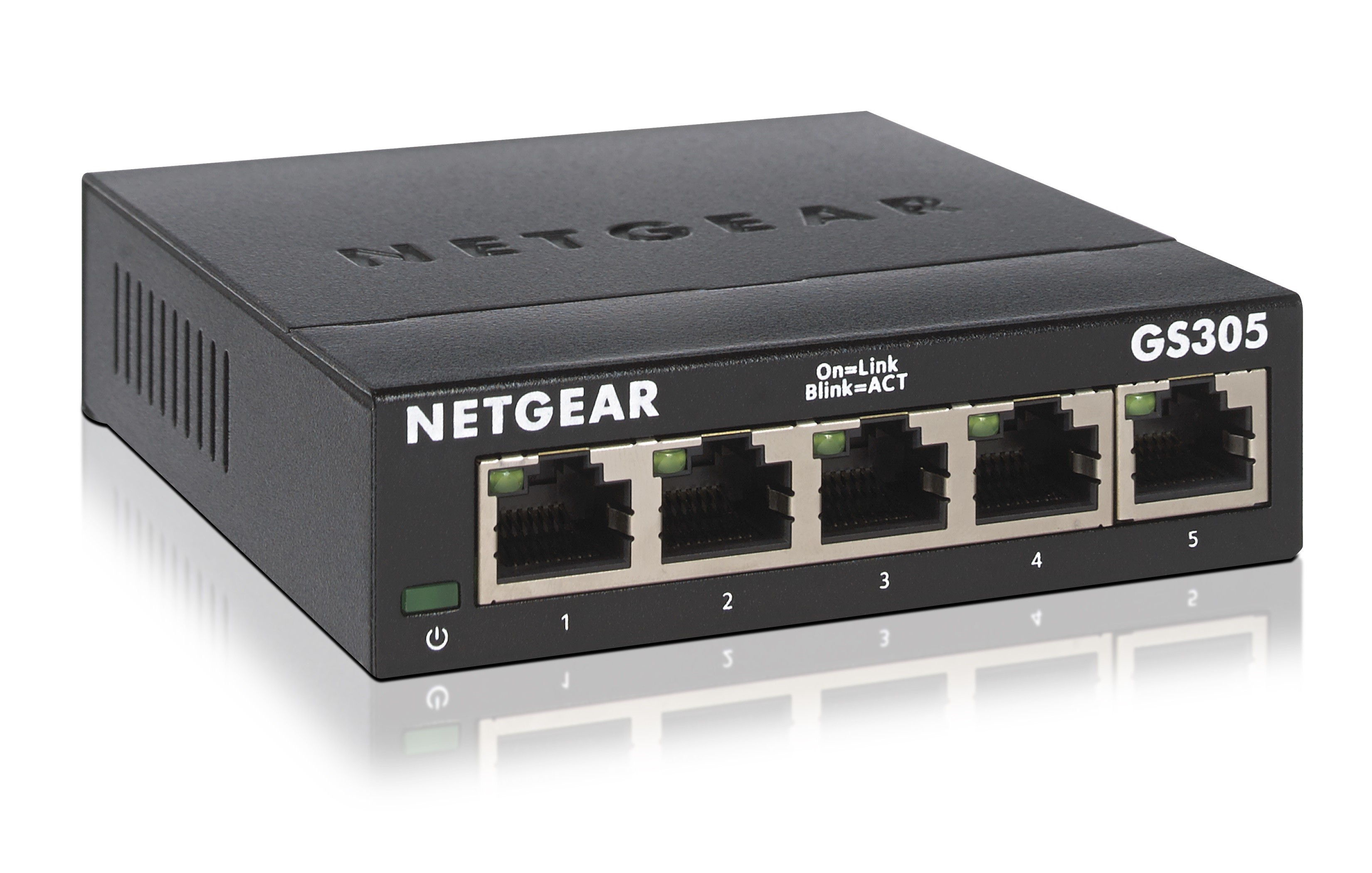 Netgear GS305-300PES switch di rete Non gestito L2 Gigabit Ethernet (10/100/1000) Nero