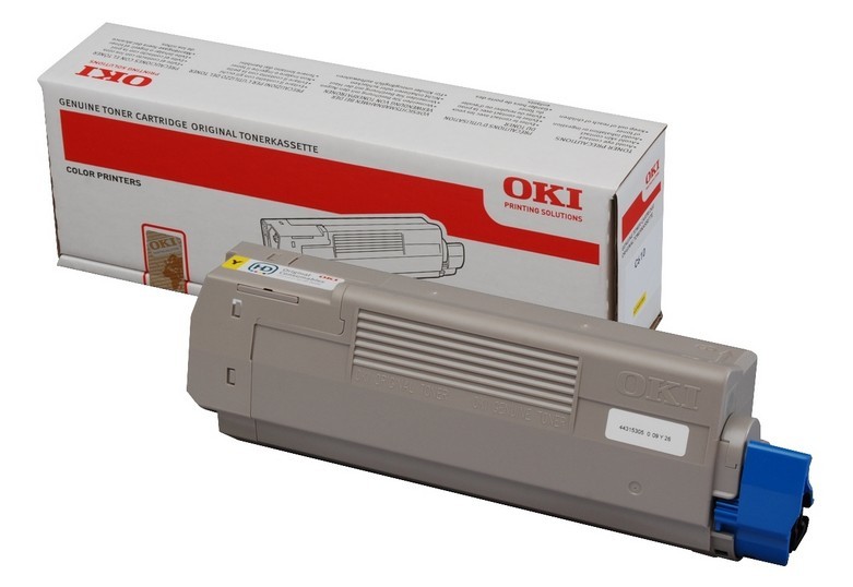 ORIGINALE OKI toner giallo 44315305 C610 6000 pagine