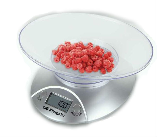 Orbegozo PC 1009 Grigio Bilancia da cucina elettronica