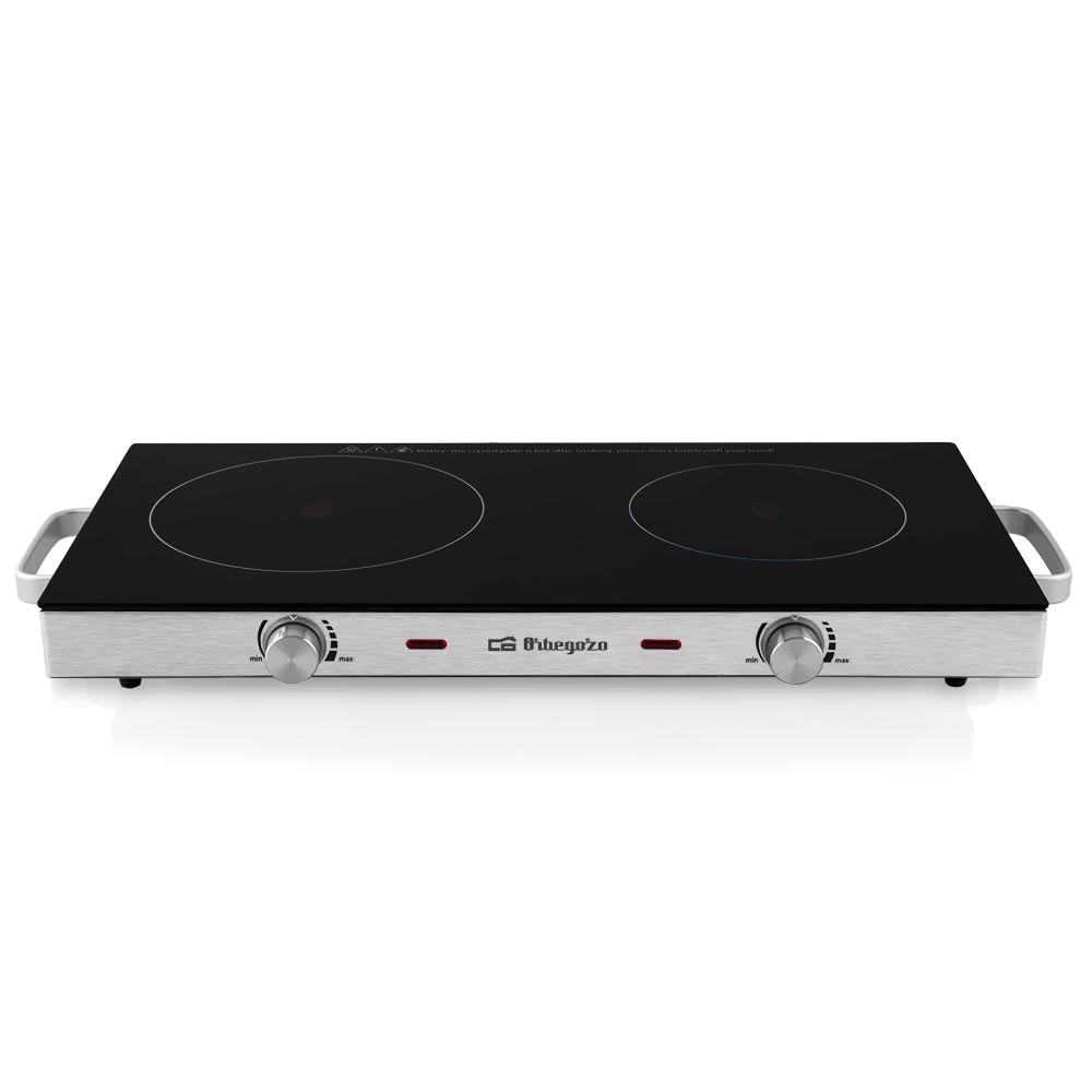 Orbegozo PCE 6000 Nero Acciaio inox Superficie piana Ceramica 2 Fornello(i)