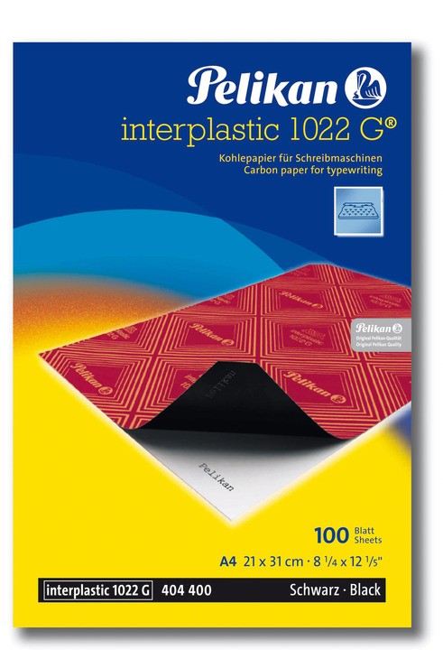 Pelikan Interplastic 1022G carta carbone 100 fogli A4