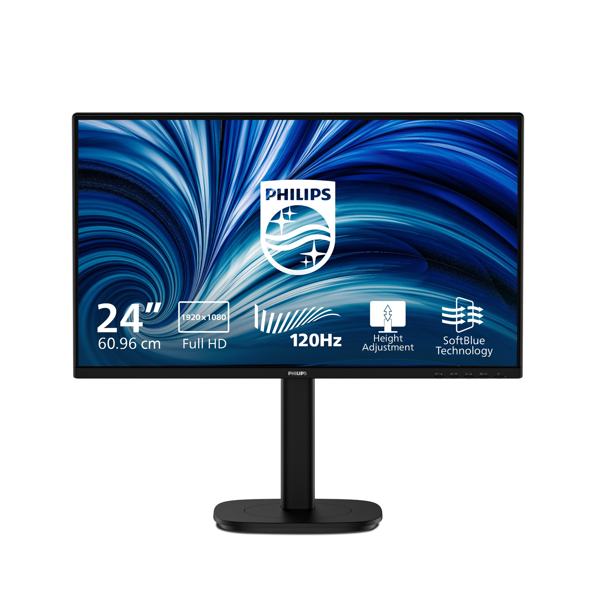 Philips Monitor 238 Led Ips Fhd 16:9 4Ms Reg Altezza Vga/Dp/Hdmi