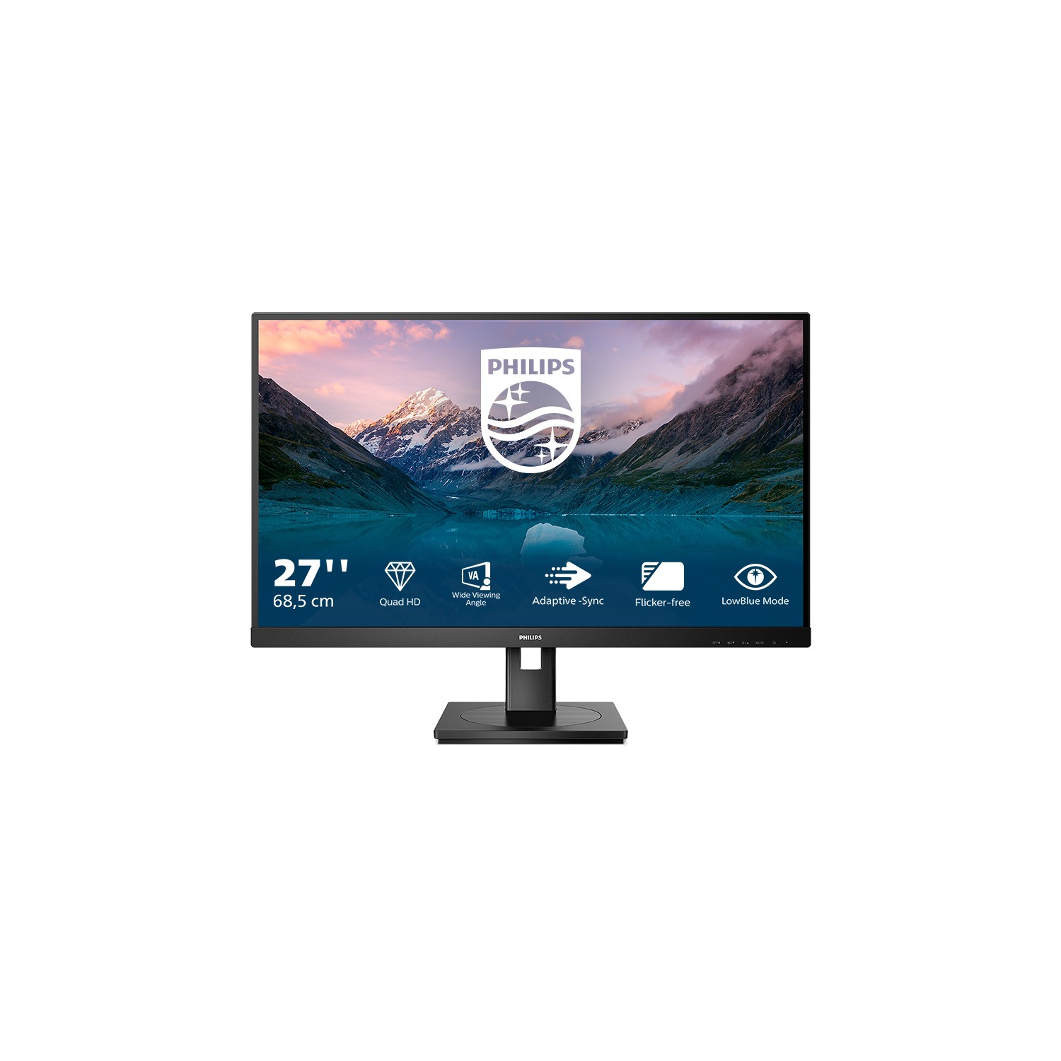 Philips Monitor 27 Wled Va 16:9 Qhd 4Ms Dp/Hdmi Usb-C Docking Pivot Multimediale