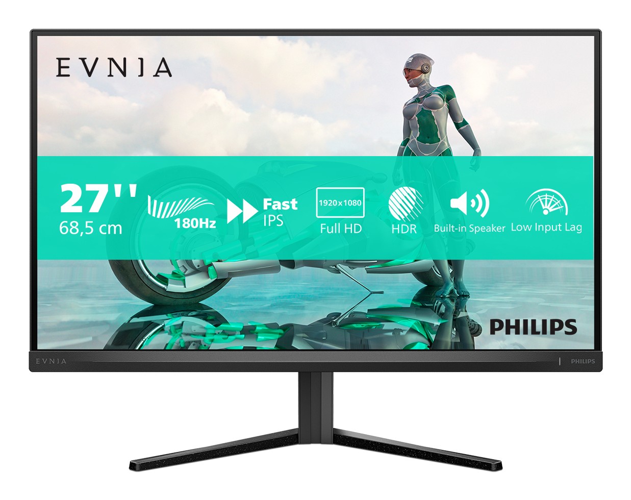 Philips Monitor Gaming 27 Led Ips 16:9 Fhd 1Ms 300 Cdm 180Hz  Dp/Hdmi Multimediale