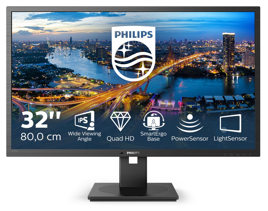 Mon 32 Ips 2K  Hdmi Dp Mm Pivot Philips 325B1L/00 16:9 Reg Altezza