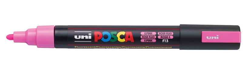 POSCA PC-5M Rosa fluorescente