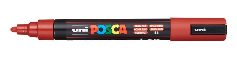 POSCA PC-5M Rosso rubino