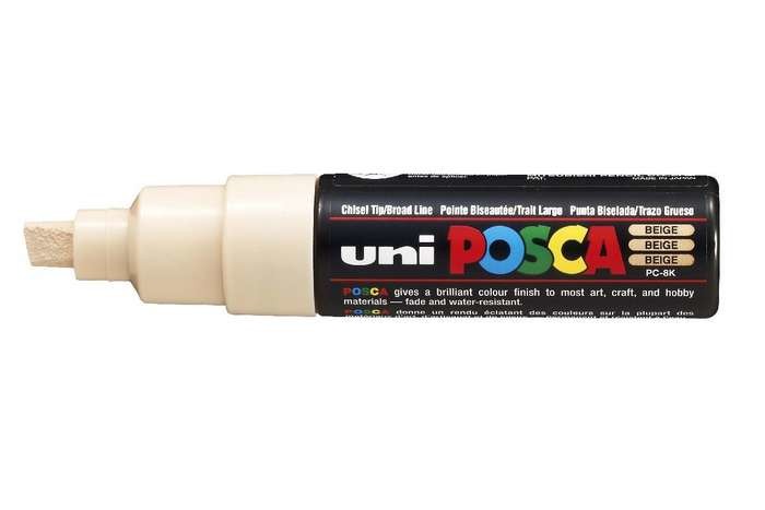 POSCA uni PC-8K evidenziatore 1 pz Punta smussata Beige