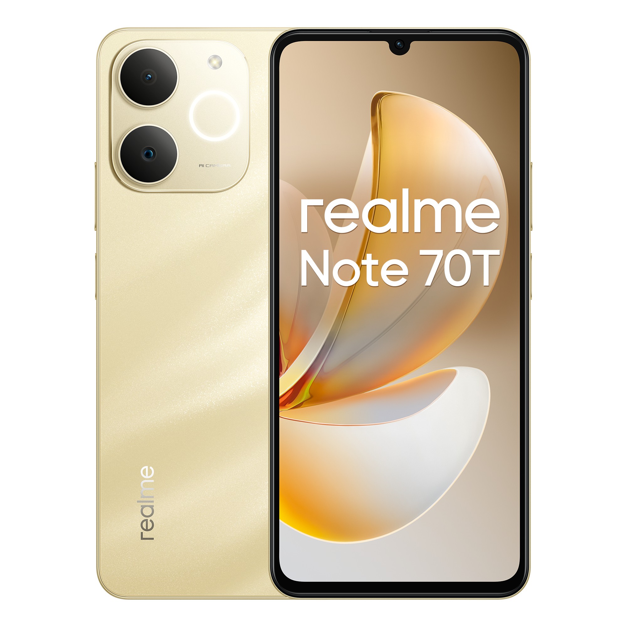 realme Note 70T 171 cm (6.74) Doppia SIM Android 15 4G USB tipo-C 4 GB 128 GB 6000 mAh Oro