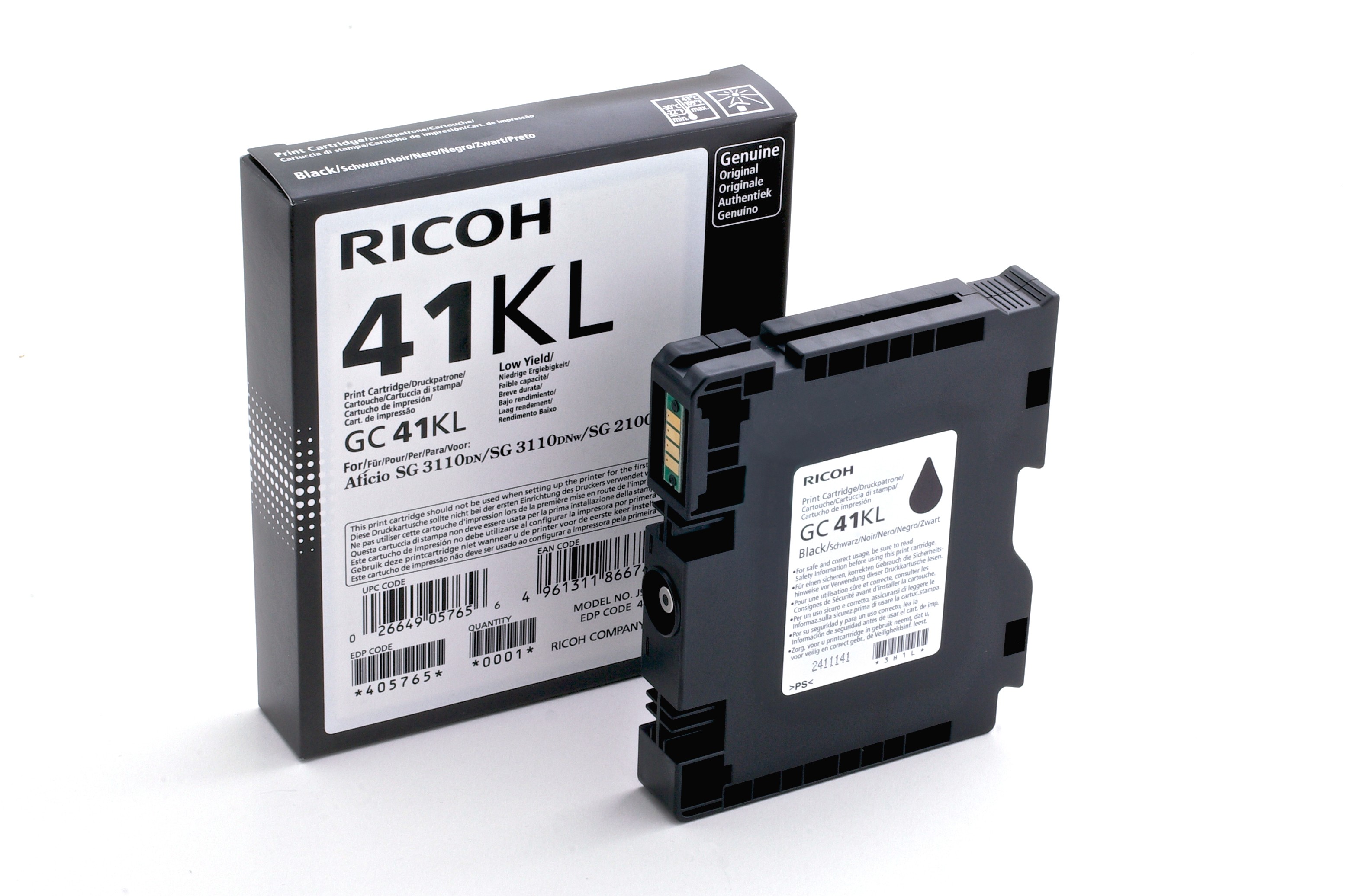 ORIGINALE Ricoh cartuccia gelo nero GC41BKL 405765 600 pagine
