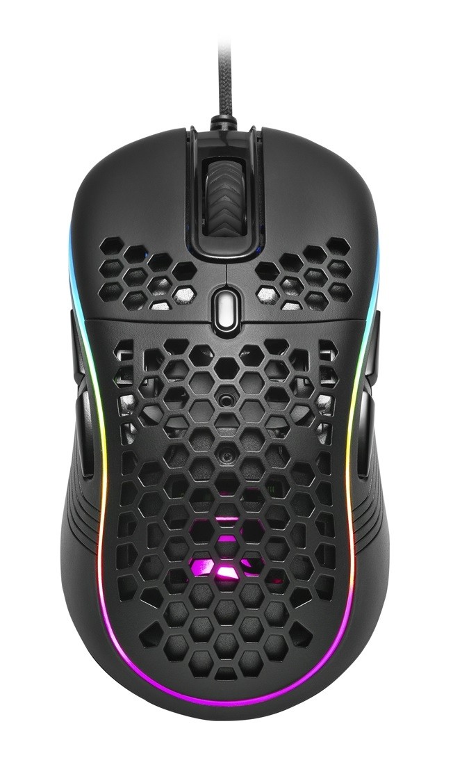 Sharkoon Mouse Gaming Light2-S 6200 Dpi Rgb 6 Tasti Configurabili Usb 1.8Mt