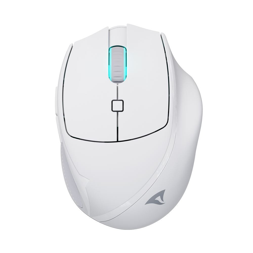 Sharkoon Mouse Wireless Officepal Ergonomico Bianco
