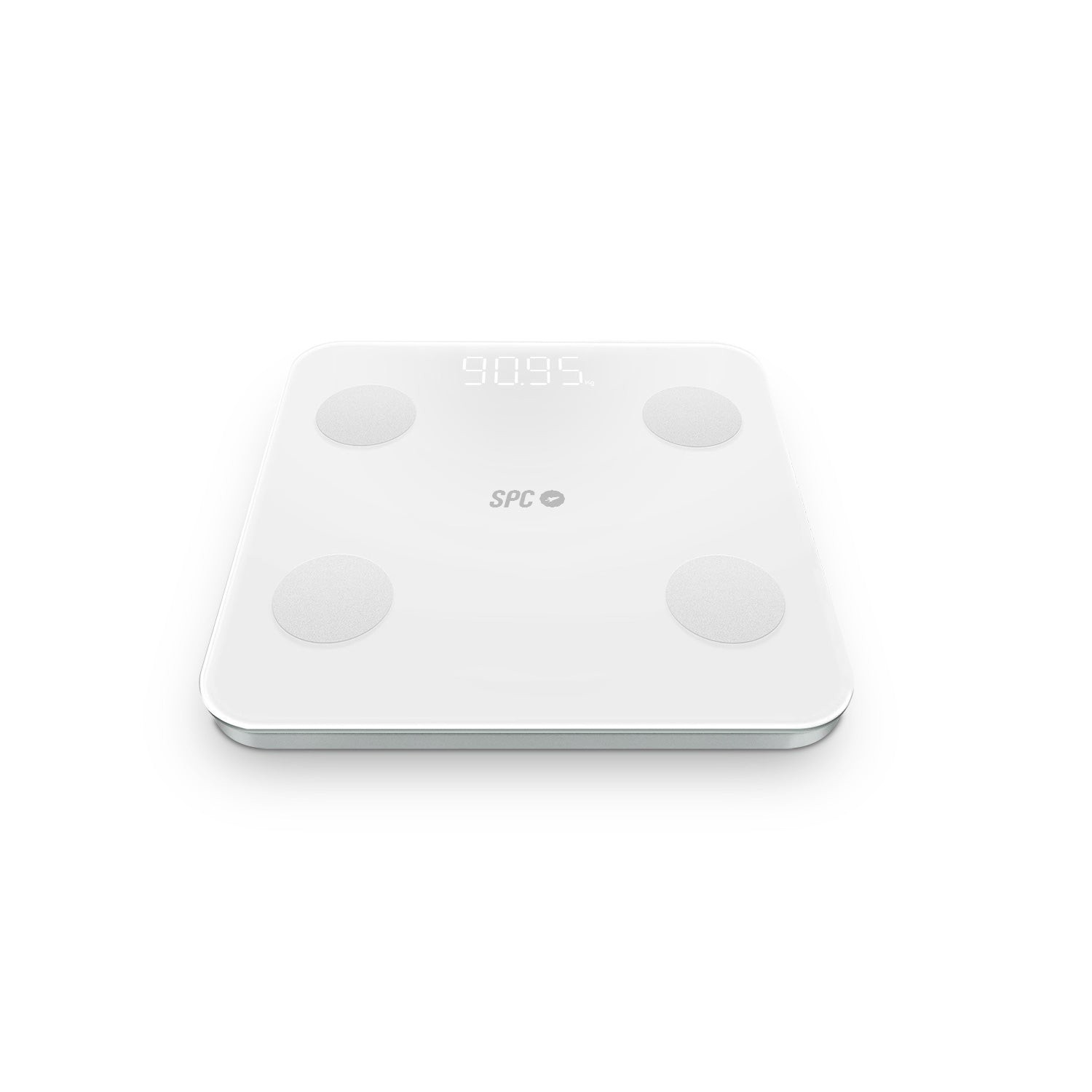 Bilancia pesapersone intelligente SPC Atenea Fit 3 - Registra e identifica fino a 10 utenti - Design in vetro - Schermo LED - Attivazione touch - Portata 180kg