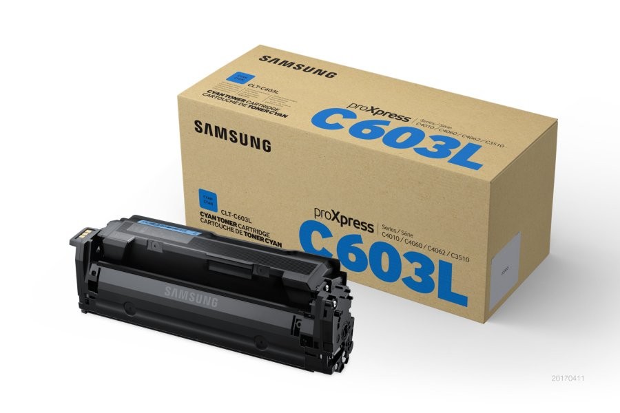 ORIGINALE Samsung toner ciano CLT-C603L SU080A 10000 pagine