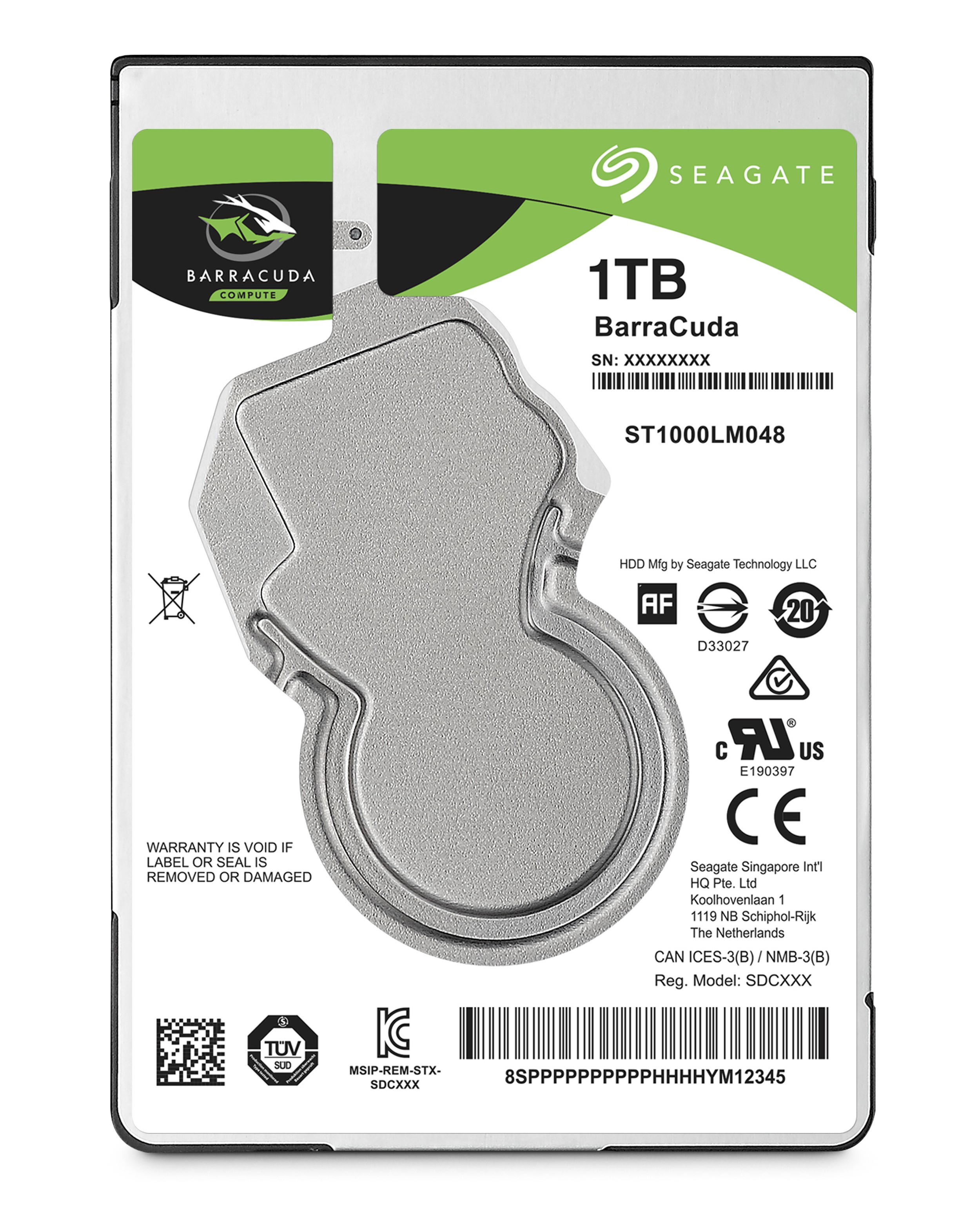 HDD 25 Seagate BarraCuda ST1000LM048 1TB Sata 128MB