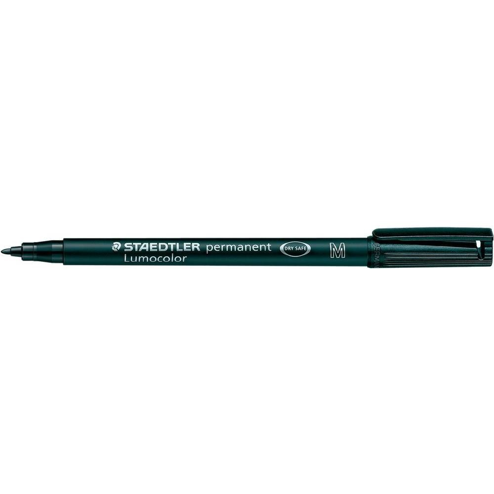 Staedtler Lumocolor 317 marcatore permanente Nero 10 pz