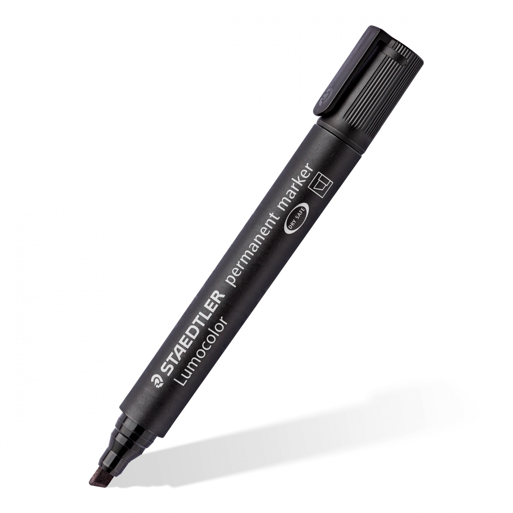 Staedtler Lumocolor 350 marcatore permanente Punta smussata Nero 1 pz