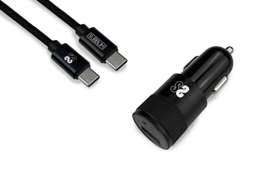 SUBBLIM SUBCHG-5CPD11 Caricabatterie per dispositivi mobili Smartphone Nero Accendisigari USB Ricarica rapida Auto