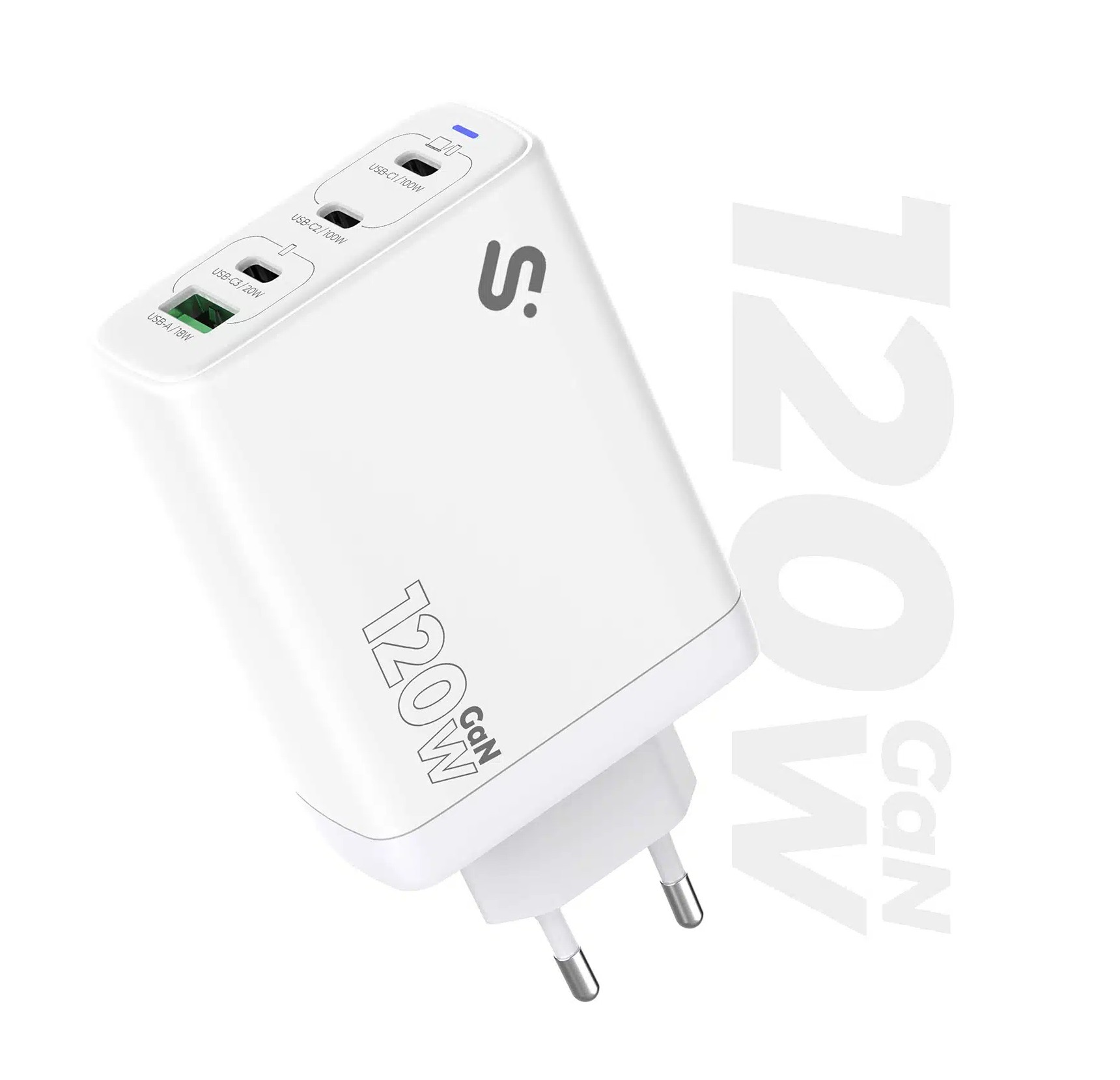 SUBBLIM SUBCHG-6G1204 Caricabatterie per dispositivi mobili Universale Bianco AC Ricarica rapida Interno