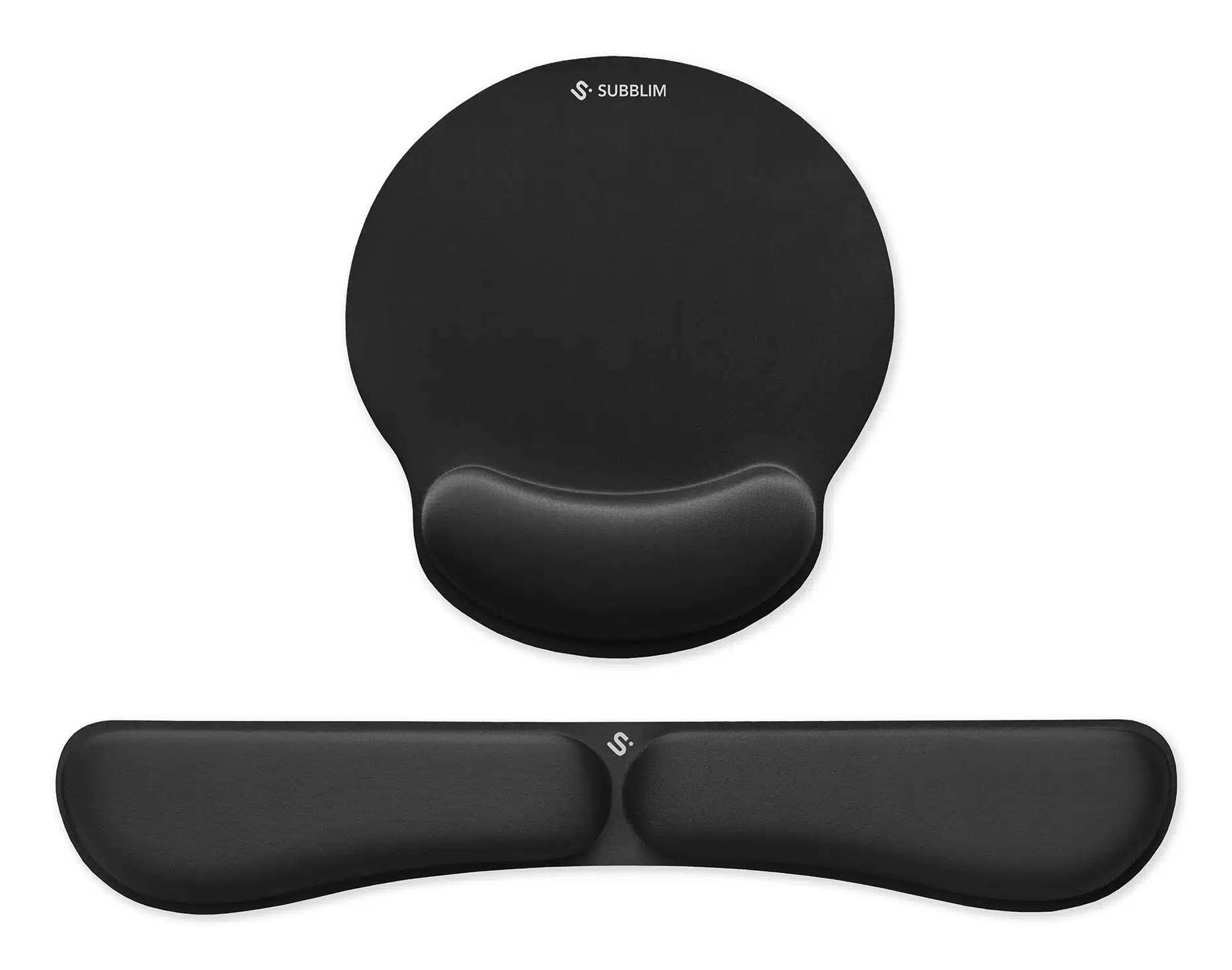 SUBBLIM SUBMP-04E020 poggiapolso Cotone Lycra Memory foam Poliuretano (PU) Nero