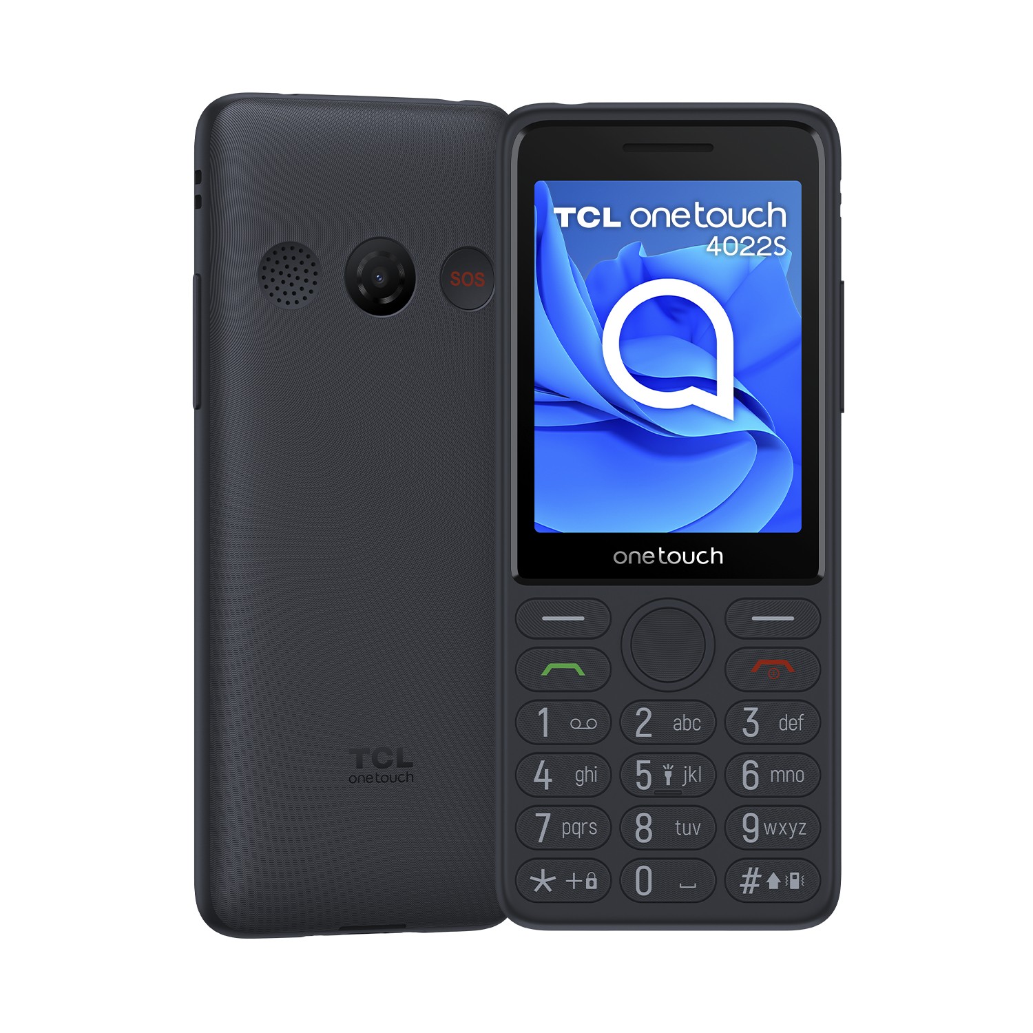 TCL Onetouch 4022s 711 cm (2.8) 75 g Grigio Telefono per anziani