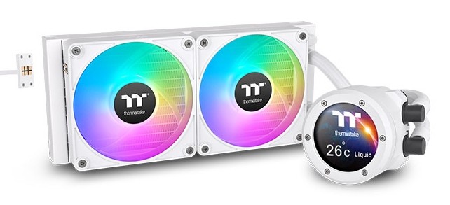 Thermaltake TH240 V2 Ultra EX ARGB Processore Raffreddatore di liquidi tutto in uno 12 cm Bianco 1 pz