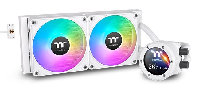 Thermaltake TH280 V2 Ultra EX ARGB Processore Raffreddatore di liquidi tutto in uno 14 cm Bianco 1 pz