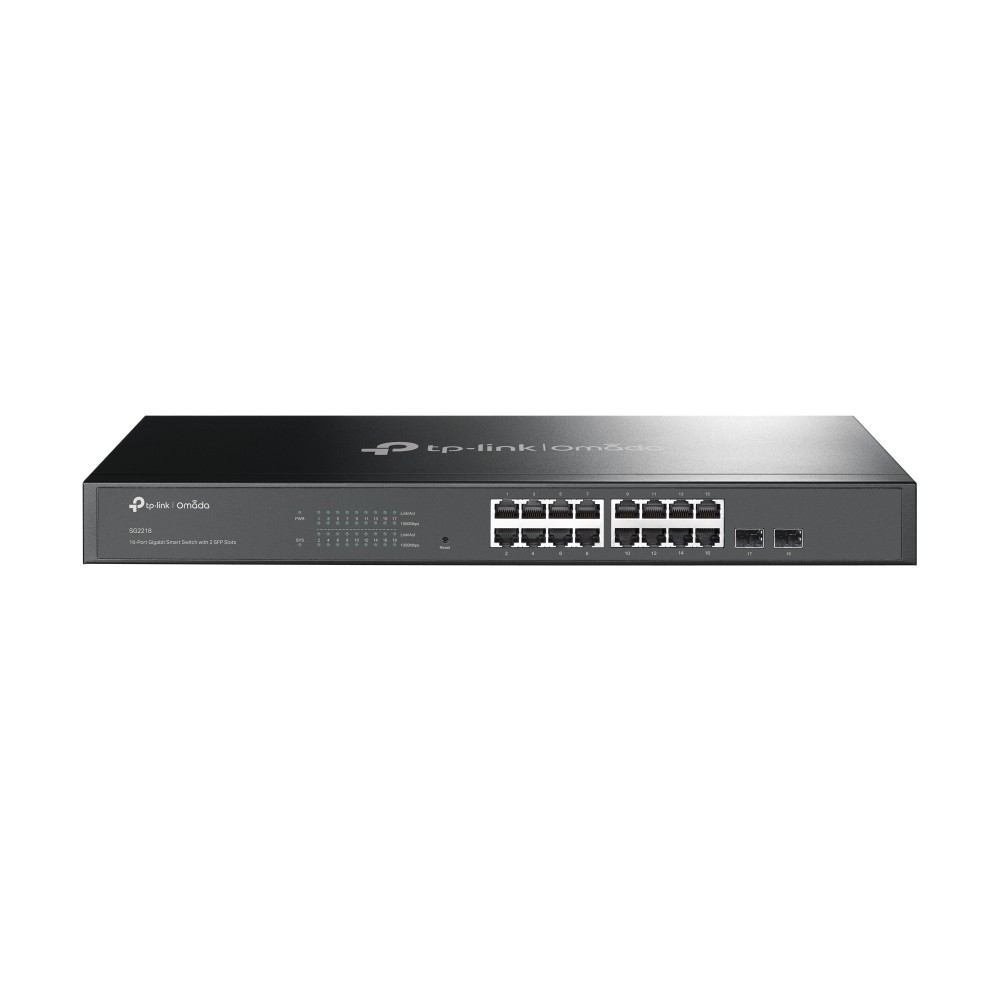 TP-Link TL-SG2218 switch di rete Gestito L2/L2+ Gigabit Ethernet (10/100/1000) 1U Nero