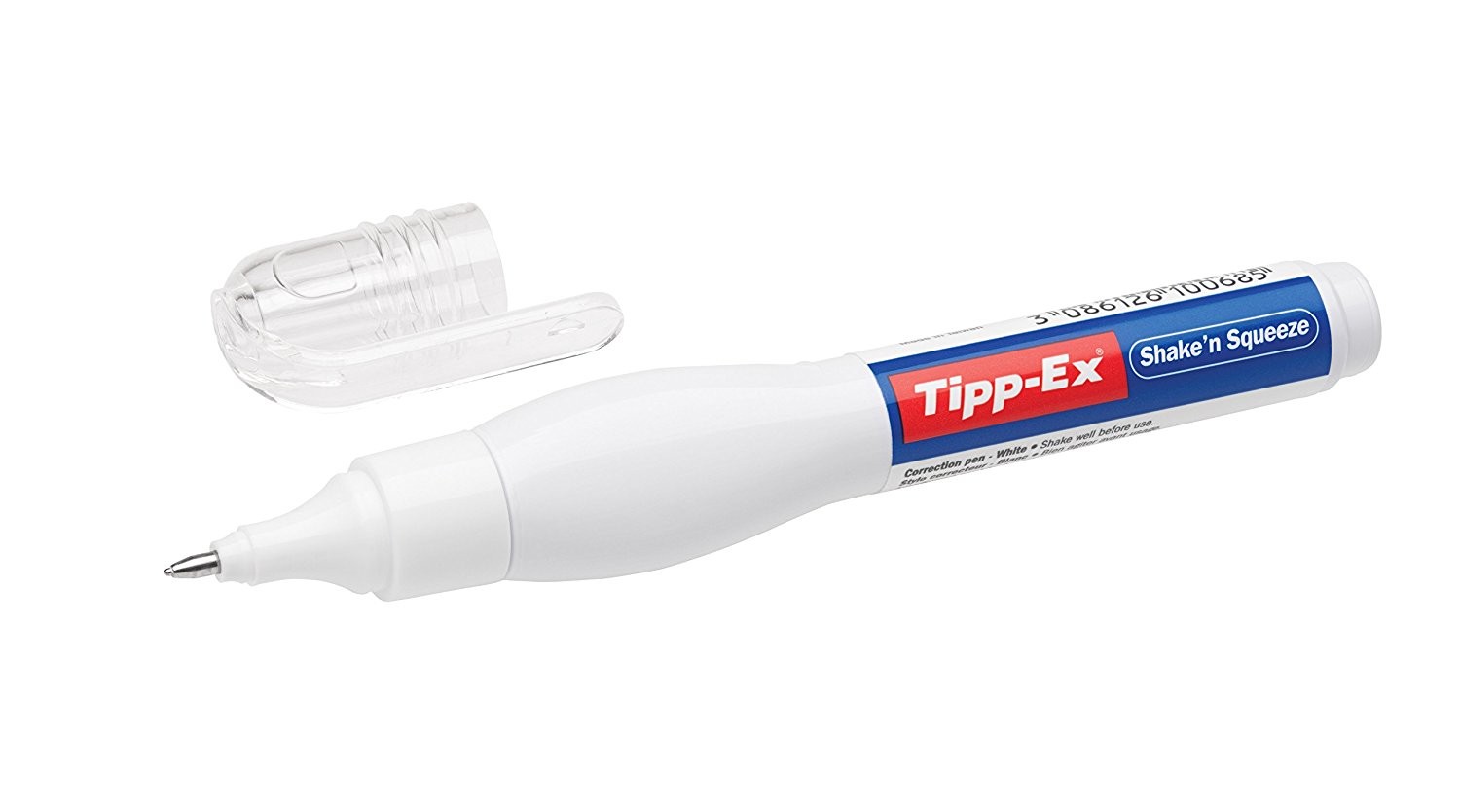 Tipp-Ex Shake'n Squeeze Matita correttore 8ml - Formula ad asciugatura rapida - Punta metallica