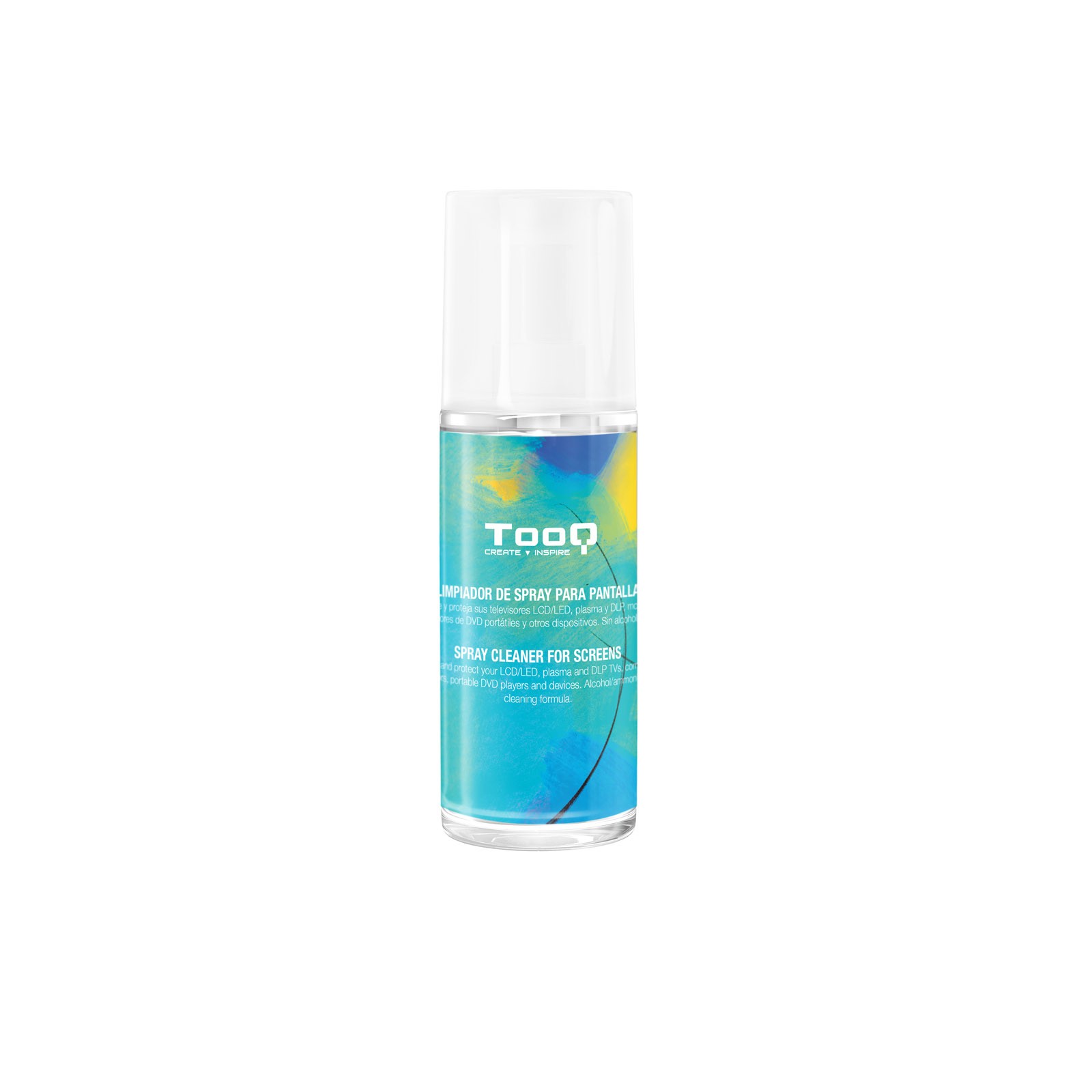 Kit spray detergente per schermi Tooq + panno in microfibra