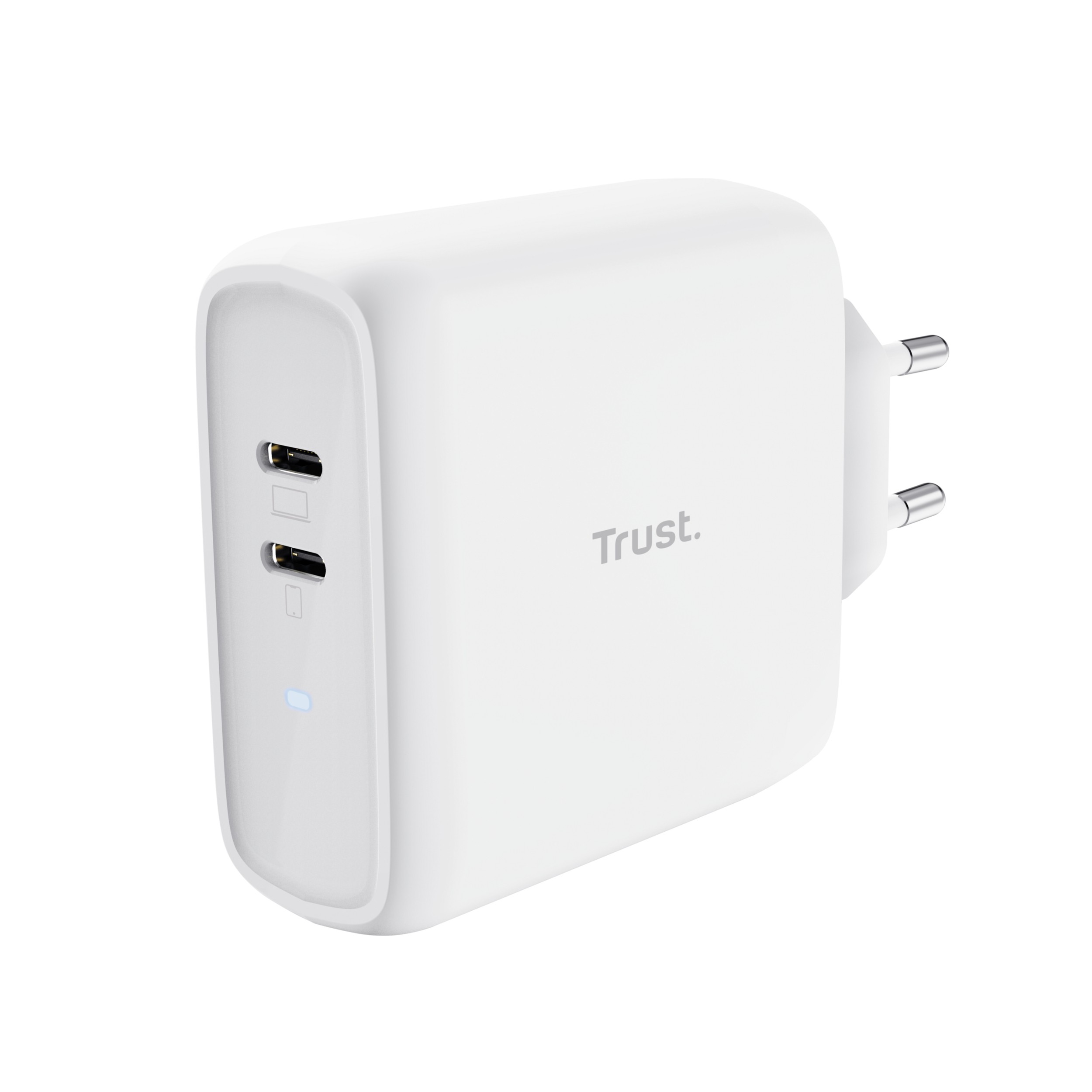 Trust Caricatore Maxo 65W 2P Usb-C Bianco