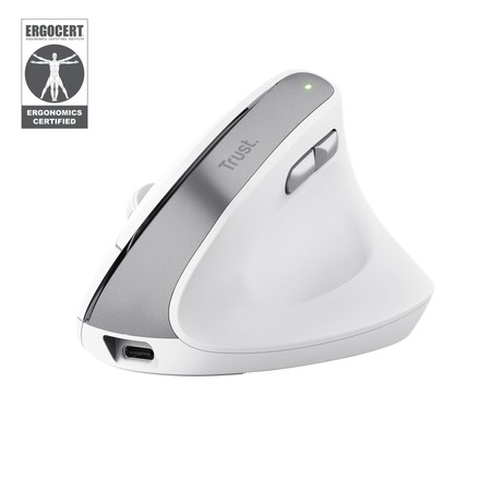 Trust Mouse Bayo Ii Ergonomico Wireless Bianco