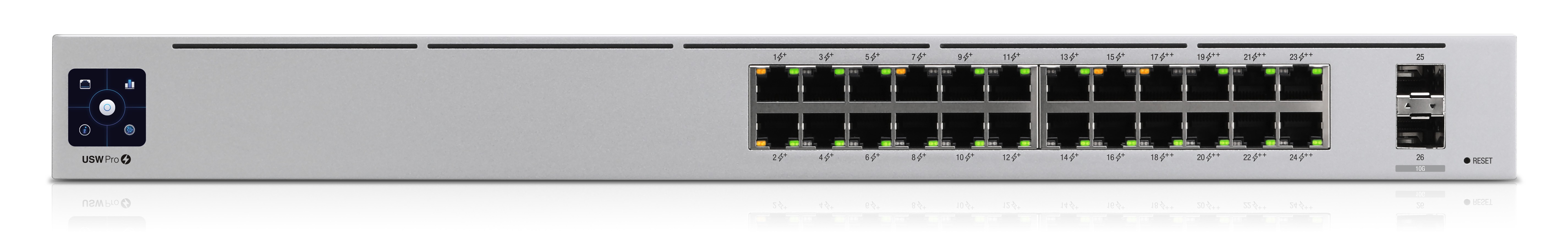 Ubiquiti Networks UniFi Pro 24-Port PoE Gestito L2/L3 Gigabit Ethernet (10/100/1000) Argento 1U Supporto Power over Ethernet (PoE)