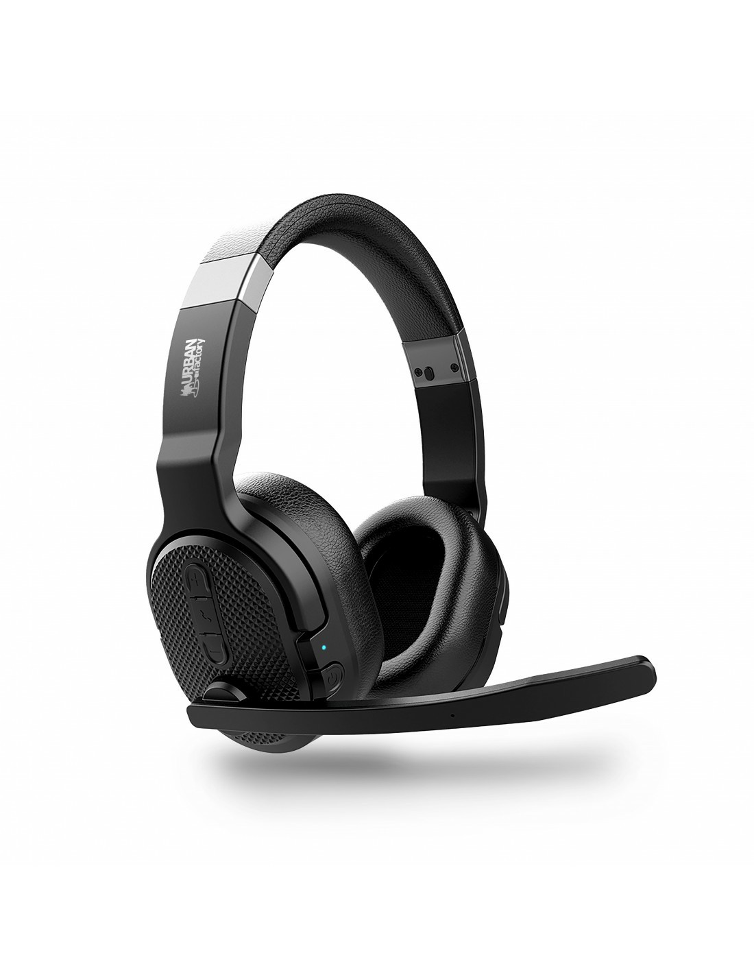 Urban Factory MOVEE COMFORT Auricolare Wireless A Padiglione Gaming USB tipo-C Bluetooth Base di ricarica Nero