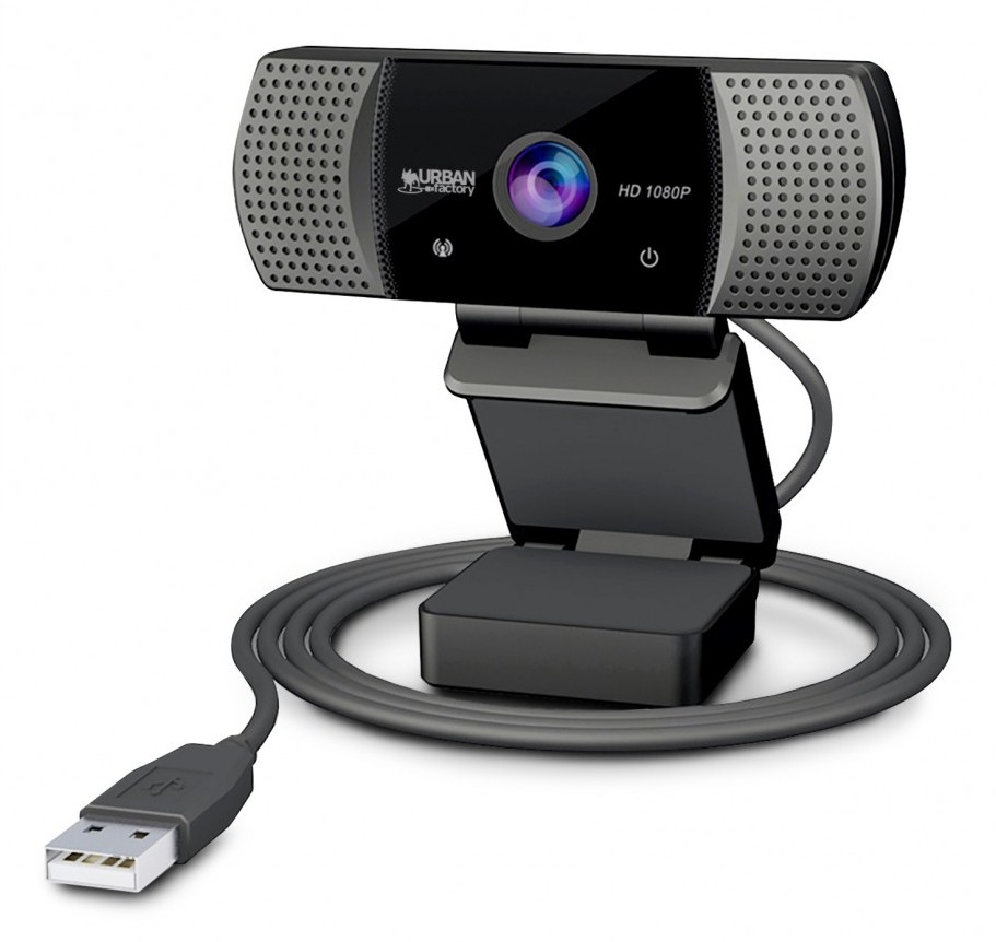 Urban Factory WHD20UF-V2 webcam 2 MP 1920 x 1080 Pixel USB Nero