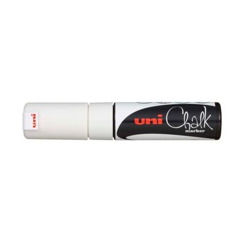 Uni-Ball ChalkGlass 10.1.0389 evidenziatore in gesso Scalpello Bianco 1 pz