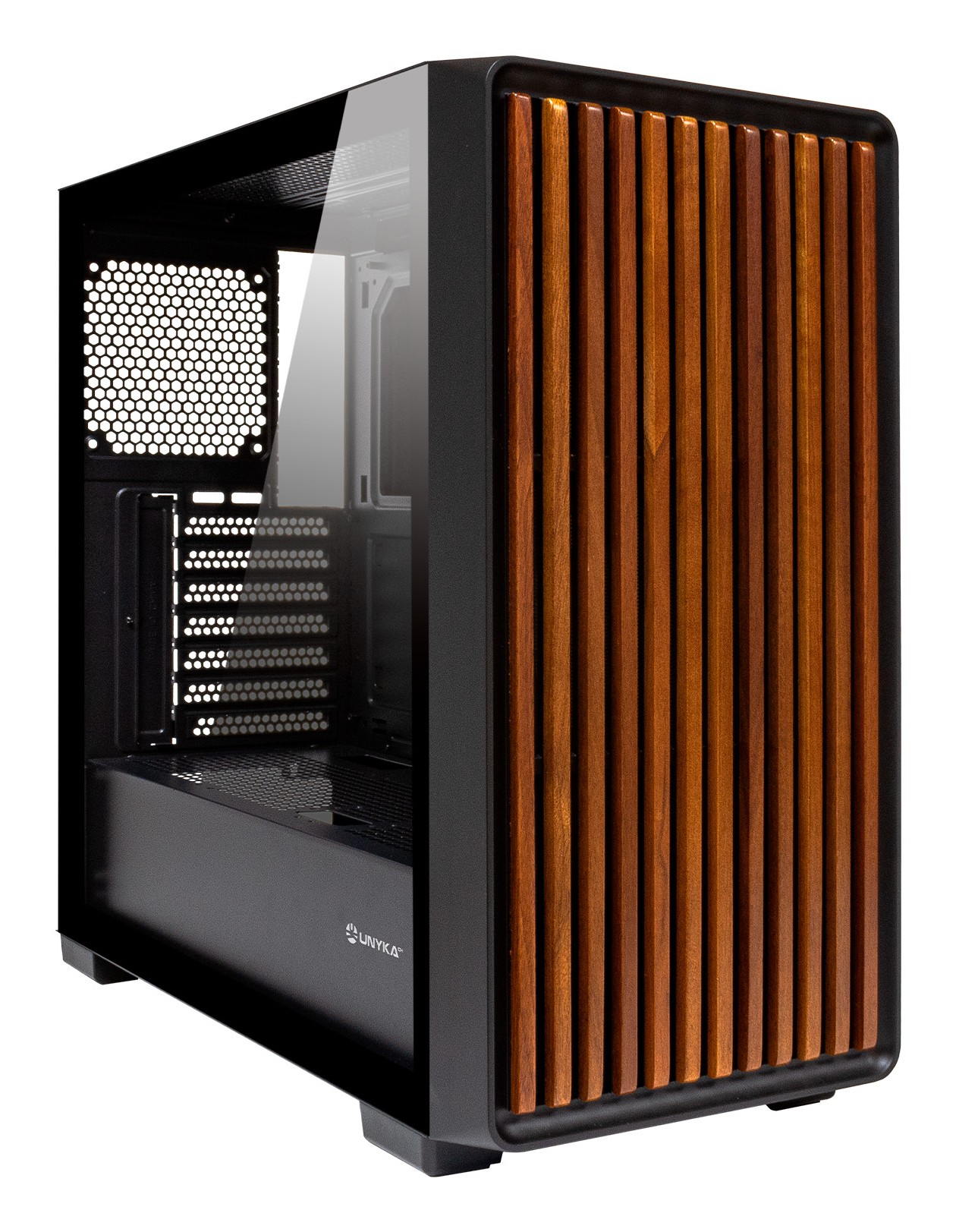 UNYKAch UK121804 computer case Midi Tower Nero Legno