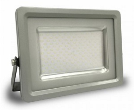 V-TAC VT-48100 Faretto LED SMD 100W Slim da esterno colore grigio - Bianco caldo 3000K - SKU 5765
