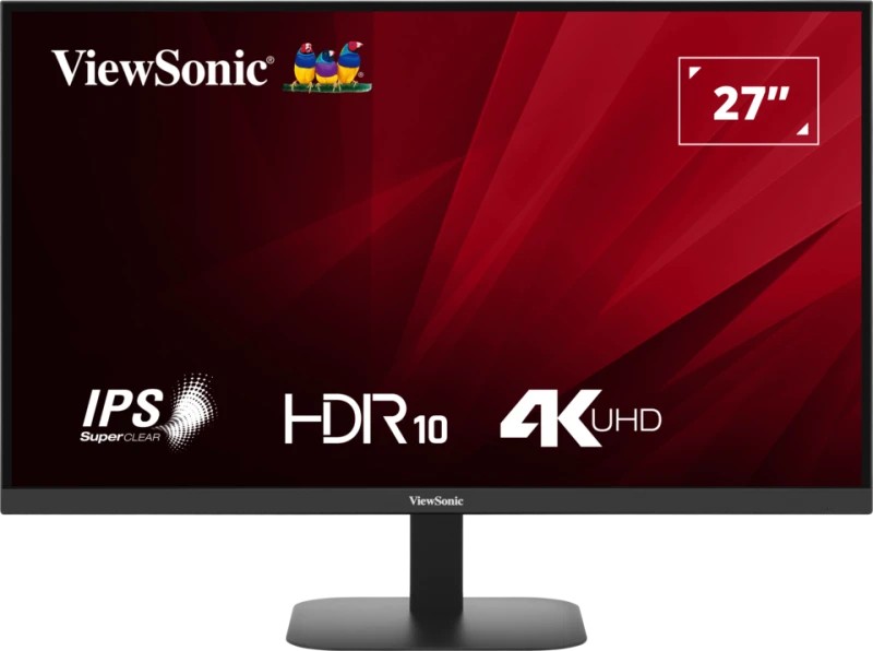 Viewsonic VA VA2708-4K-HD Monitor PC 686 cm (27) 3840 x 2160 Pixel 4K Ultra HD LED Nero