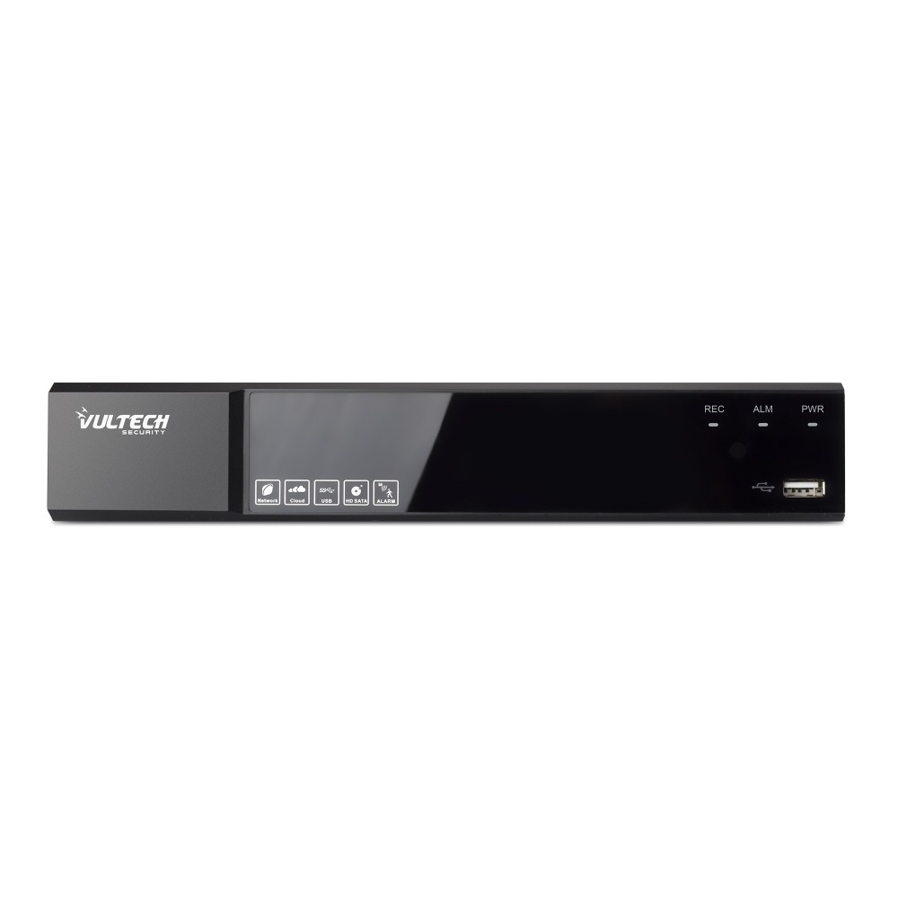 Vultech Security Nvr 4 Canali Ultra-Hd Poe Fino A 8Mpx H.265 Hdmi P2P Cloud 1 Hd 4K