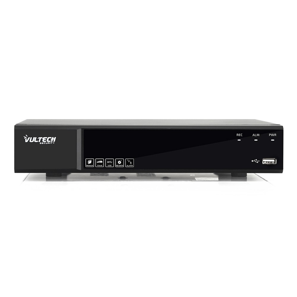 Vultech Security Nvr 8 Canali Ultra-Hd Poe Fino A 8Mpx H.265 Hdmi P2P Cloud 1 Hd 4K