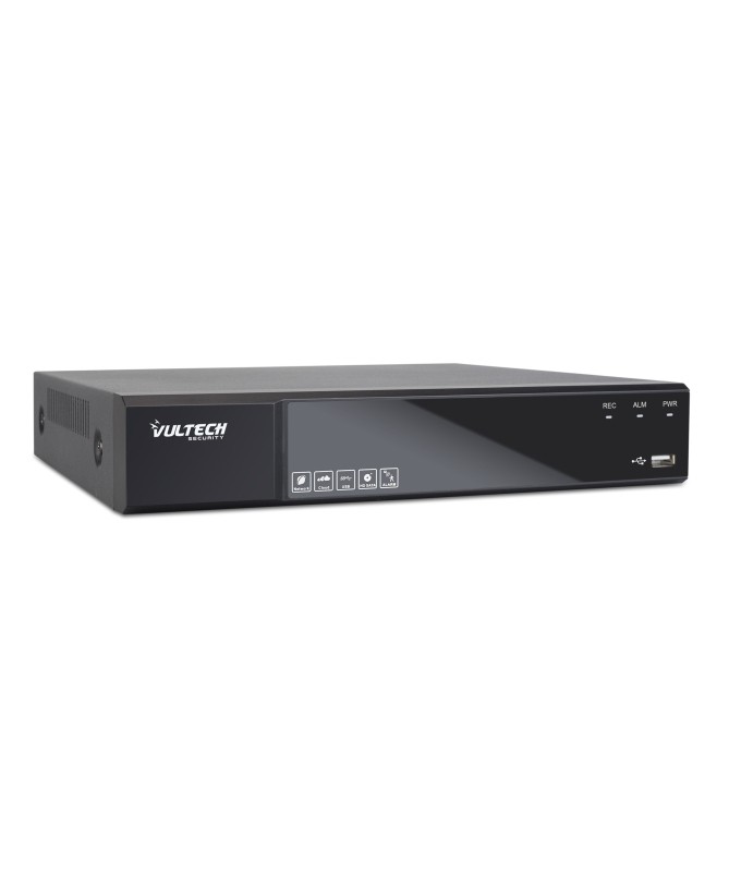 Vultech Security Nvr 16 Canali Poe Ultra-Hd Fino A 8Mpx H.265 Hdmi P2P Cloud 2 Hd Alarm 4K