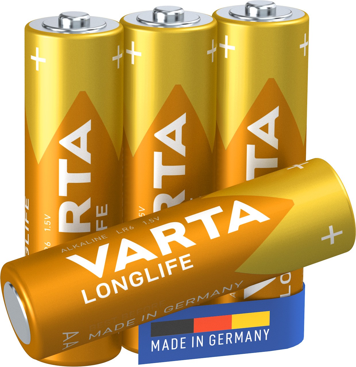 Batteria Stilo Aa 15V Lr6 Long Life 4Pz Varta
