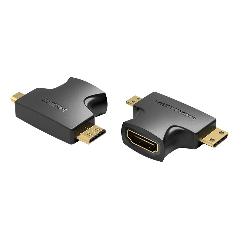 Vention AGFB0 adattatore per inversione del genere dei cavi Mini HDMI Micro HDMI HDMI Nero